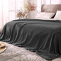 BEDELITE Fleece Blanket Soft Plush Full Bed Blanket Charcoal Grey 84"x90" | by BEDELITE