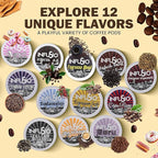 InfuSio Coffee Pods 96 Count Peru Medium Light Roast Single serve Coffee pods for Keurig K Cup® Brewers - InfuSio Premium Roasted Keurig 2.0 Compatible