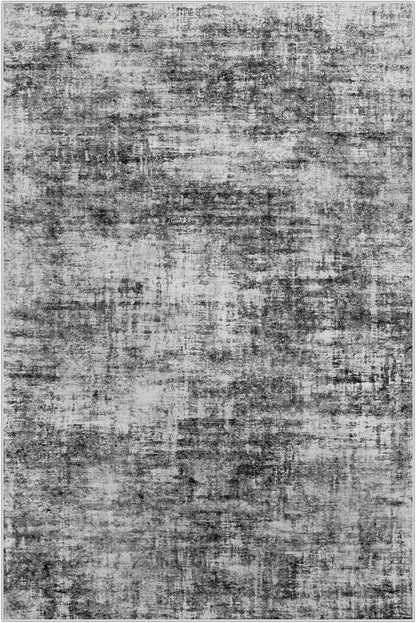 9x12 Area Rugs for Living Room: Washable Abstract Black Badroom Carpet | - Image 3