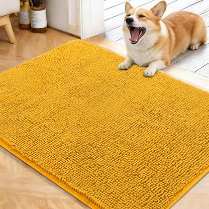 OLANLY Dog Door Mat for Muddy Paws 40x32, Super Absorbent Chenille Mud Mat | by OLANLY