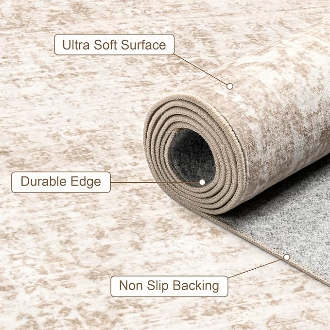 6x9 Area Rugs Living Room: Washable Rug - Image 7