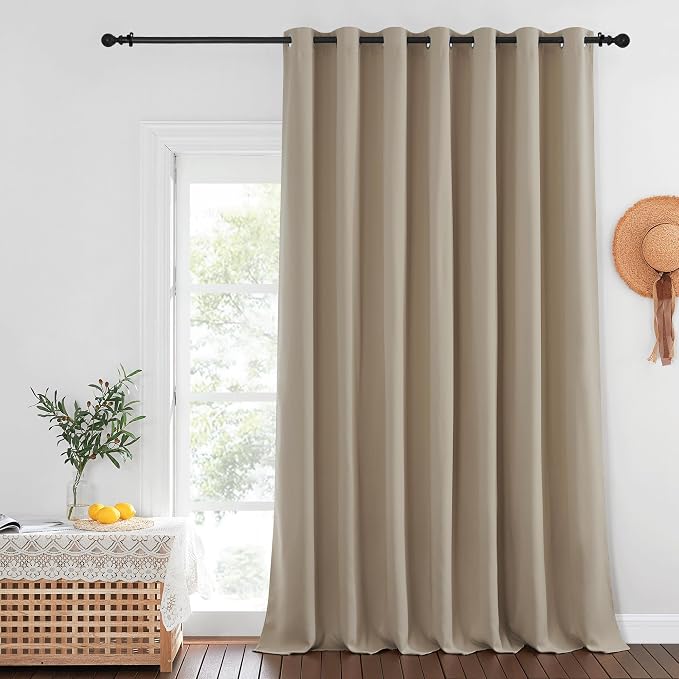 NICETOWN Patio Door Curtain Sound Blocking, Bedroom Privacy Room Divider Curtain by NICETOWN