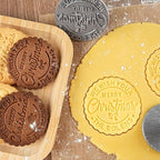 Personalized Family Cookie Stamps Customizable Last Name 3D Christmas Cookie Stamps For Fondant Frosting Decorating Cakes Molasses Cupcakes Great Baking Gift for Beginning Bakers
