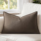 MIULEE Decorative Linen Lumbar Pillow Cover 12x20 Inch Dark Coffee | Fall by MIULEE