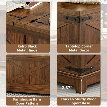 Joaxswe Farmhouse Coffee Table - Image 6