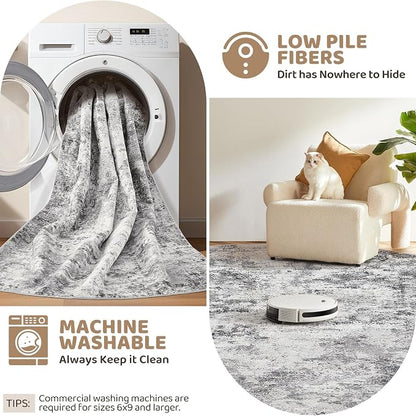 UERMEI 10x14 Washable Area Rug - Image 5