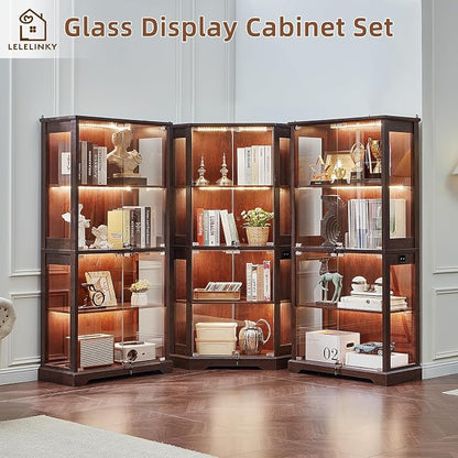 LELELINKY Farmhouse Display Cabinet - Image 9