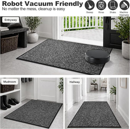 Super Absorbent Front Door Mat, Non-Slip Washable Indoor Doormats, Low Profile - Image 5