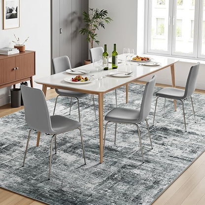 Lofus 5x7 Area Rug for Living Room, Abstract Washable Non-Slip Rugs, Dining Room - Image 3