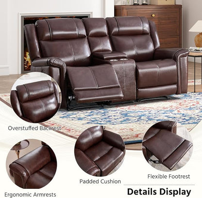 ANJ Premium Genuine Manual Reclining Sofa Set - Image 5