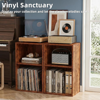 YAHARBO 2 Cube Bookshelf, Horizontal Book Shelf, Small Cubby Bookcase - Image 4