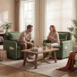 Iroomy 5-Level Adjustable Convertible Sleeper Chair Set of 2, 3-in-1 87'' Long by Iroomy