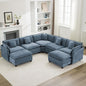 113'' V Shaped Cloud Sectional Sofa, Oversized Deep Seat Couches by WUTUTUEE