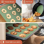 Silicone Baking Mat, 12 IN x 10 FT Free Cutting Baking Sheet,Non-Stick Reusable Dough & Pastry Mat,Non-Slip Silicone Mat Roll for Air Fryer Liner,Freeze Dryer,Oven Baking Pan,Kitchen Counter