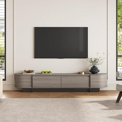 78.7'' Modern TV Stand for 55-85 Inch, Long Wooden TV Console - Image 5