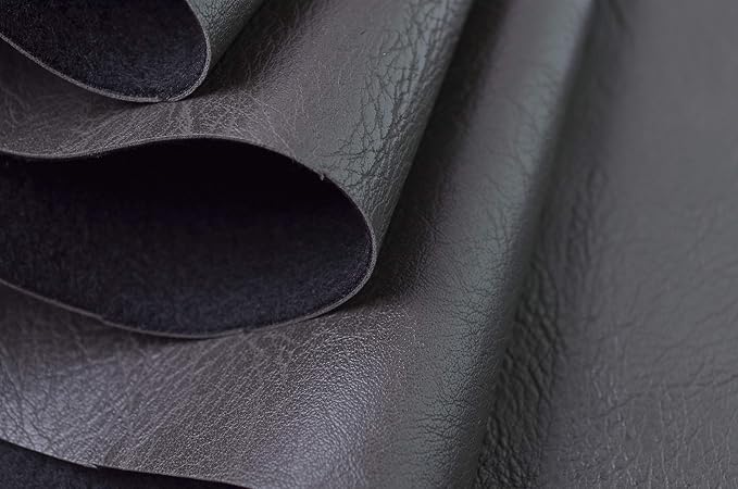 Wento Thick 3 Yard Faux Leather Fabric Soft Skin Grain PU Leather - Image 3