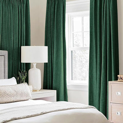 MIULEE 100% Blackout Linen Curtains - Image 2