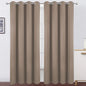 Cappuccino Thermal Blackout Curtains/52 x 84 Inch/Set of 2 Panels Room by Lemomo