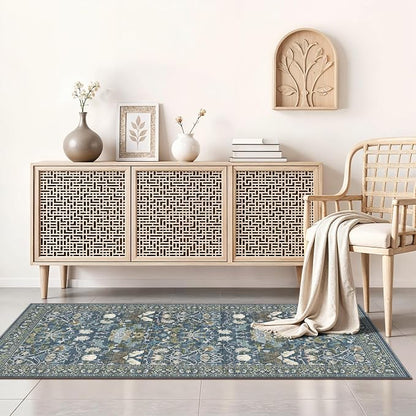 Washable 2x4 Entryway Area Rugs: Anti-Slip Thin Kitchen Carpet Indoor - Image 5
