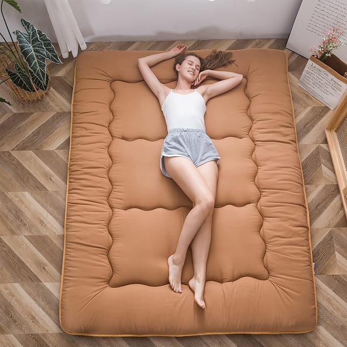 MAXYOYO Japanese Floor Mattress Futon Mattress, Thicken Tatami Mat Sleeping Pad - Image 6