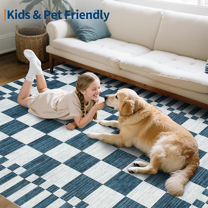 GarveeHome Checkered Rug 3x5 Area Rugs - Image 8