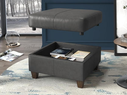 EASE MOOSE Faux Leather Square Ottoman Module - Image 3