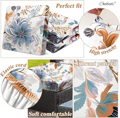 CALBODE 12Pcs High Elastic Digitally Printed Sofa Seat Cushion Cover - Image 4