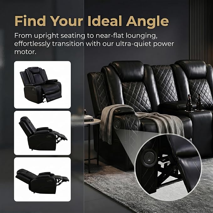 2-Piece Leather Power Recliner Sofa Set - Image 5