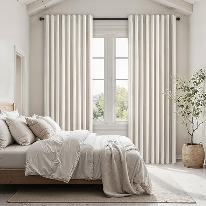 Blackout Curtains 70 Inch Length Wide Linen Black Out Curtain - Image 5