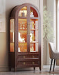 Vlsrka 71 Inch Arched Curio Cabinet by VlsrkaFurniture