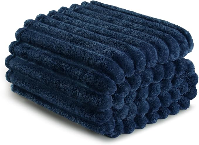 Exclusivo Mezcla Striped Twin Size Fleece Blanket - Image 8