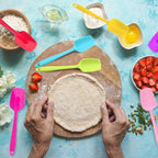 Patelai Silicone Spatulas, 7 Pieces 8.2 Inch Small Rubber Spoon Non Stick Kitchen Spatulas Heat Resistant Flexible Scrapers Baking Tool for Cooking, Mixing, Baking Tools