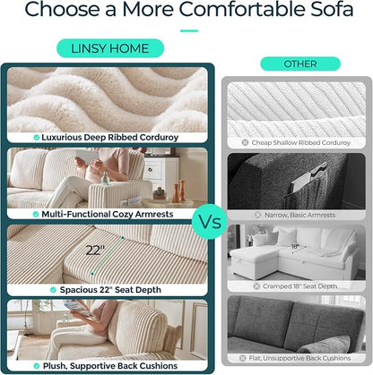 LINSY HOME Sectional Sleeper Sofa - Image 4