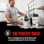 Blackout Coffee Chocolate Cherry Flavored Medium Roast - Freshly Roasted in the USA - 12 oz Ground Coffee Pouch