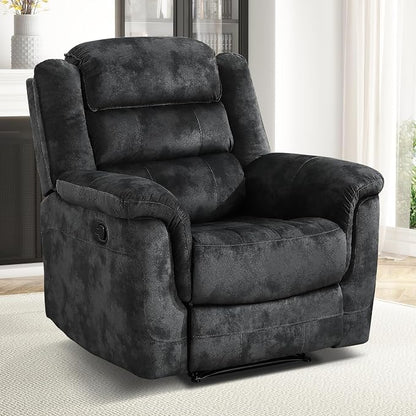 EBELLO Manual Recliner Chair, Soft Fabric Recliner Sofa - Image 7