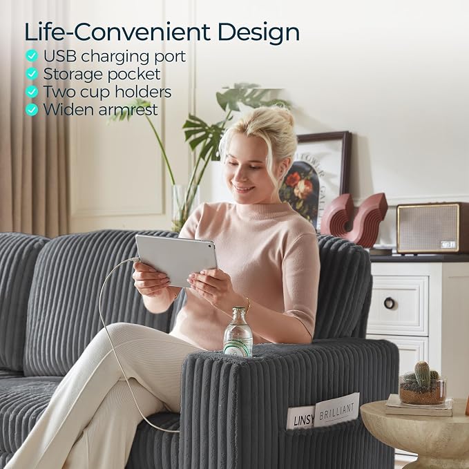 LINSY HOME Sectional Sleeper Sofa - Image 7