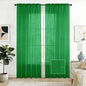SpaceDresser Check Sheer Curtains 63 Inches Long by SpaceDresser