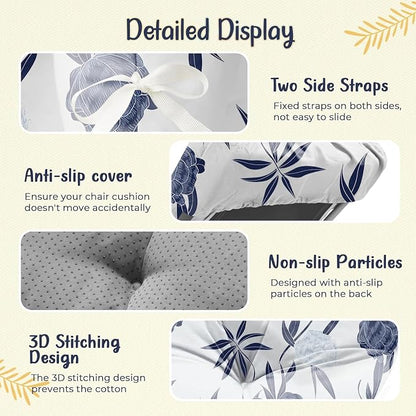 4 Pack Outdoor Chaise Lounge Chair Cushion 75.1 x 22.8 x 4.7 Inches 100% - Image 5
