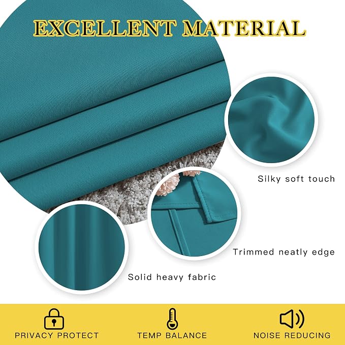 NICETOWN Blackout Curtain Panels 95" L - Image 4