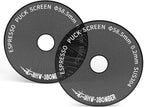 MHW-3BOMBER 58mm Espresso Puck Screen - 0.2mm Ultra Thin Espresso Puck with Round Hole - Reusable Coffee Filter for La Marzocco/Gaggia - Puck Screen 58mm with Titanium Coating FG7049B-OS