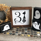 Halloween Stencils for Door Mats Skeleton Boo Stencil Reusable Halloween Stencils for Painting on Wood Sign Door Mats Fabrics DIY Crafts Decor