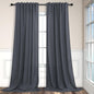 Dark Gray Curtains 108 Inches Long 2 Panels Set by Pitalk