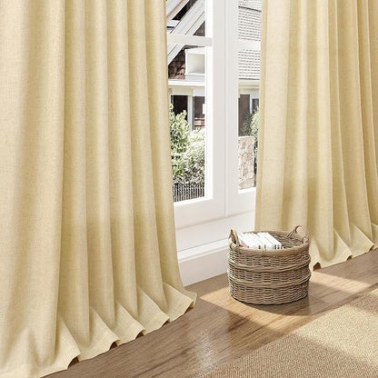 Cream Yellow Curtains 108 Inches Long - Image 5