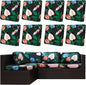 8Pcs Outdoor Cushion Covers, Elastic Patio Cushion Covers | Washable, by dreahoteztil