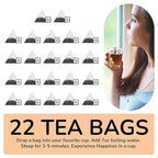 BREWIX, Darjeeling Golden Summer Tea From Himalayas (22 Pyramid Tea Bags) | High Grown in the Himalayas | Long Leaf Tea, Packed in Resealable Ziplock Pouch
