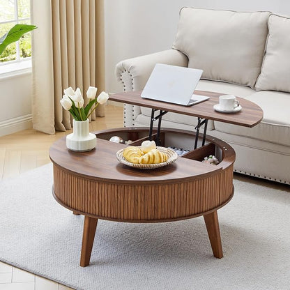 Round Lift Top Coffee Table by ORRD