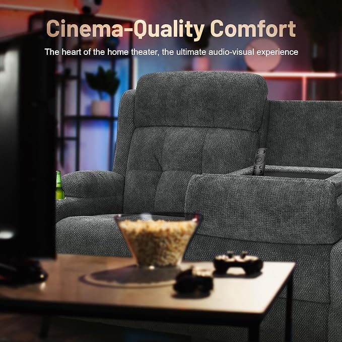 3-Seater Reclining Loveseat Sofa - Image 7
