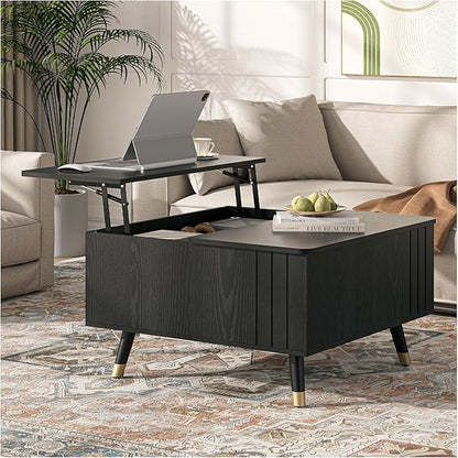 JOINICE Black Lift Top Coffee Table by Joinice