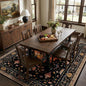RELEANY Washable Area Rug, Water Repellent, Pet Friendly, Vintage Floral Boho by RELEANY
