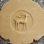 Wood Cookie Stamp, 2.5 Inch (Reindeer CS-050)